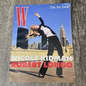 W Magazine The Art Issue ROBERT LONGO Photographs Nicole Kidman Volume 6 2024
